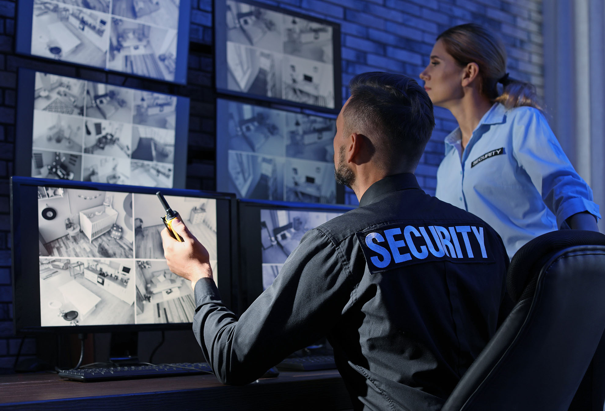 CCTV monitoring control room